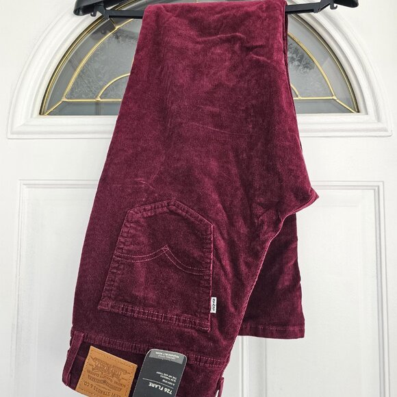 Levi's 726 Flare High Rise Pale Mauve Corduroy Flare Women's Jeans (32 x 32) - Picture 2 of 15